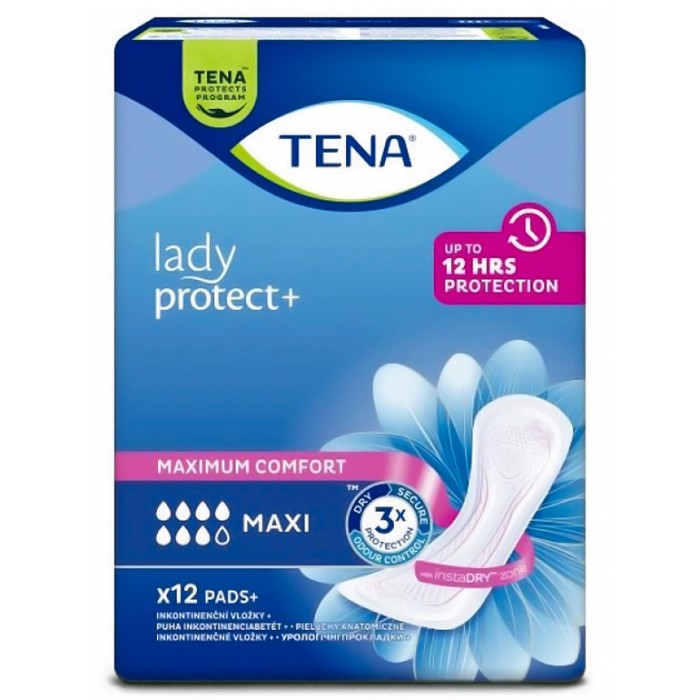 Урологические прокладки Tena Lady  Protect+ Maxi, 7 капель, 12 шт. - 